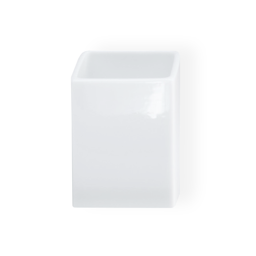 porcelaine white tumbler squaric