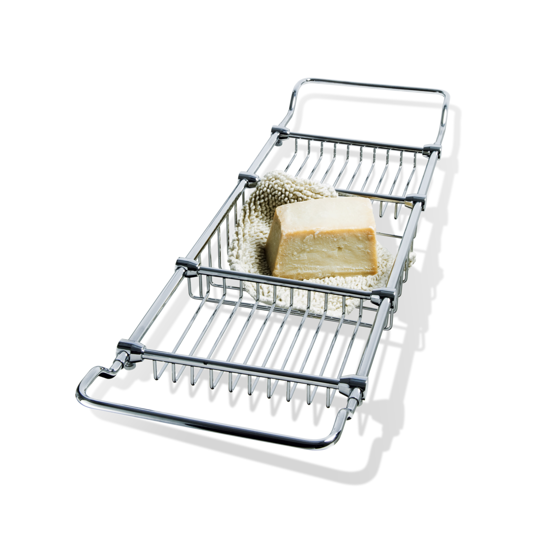 chrome bath shelf