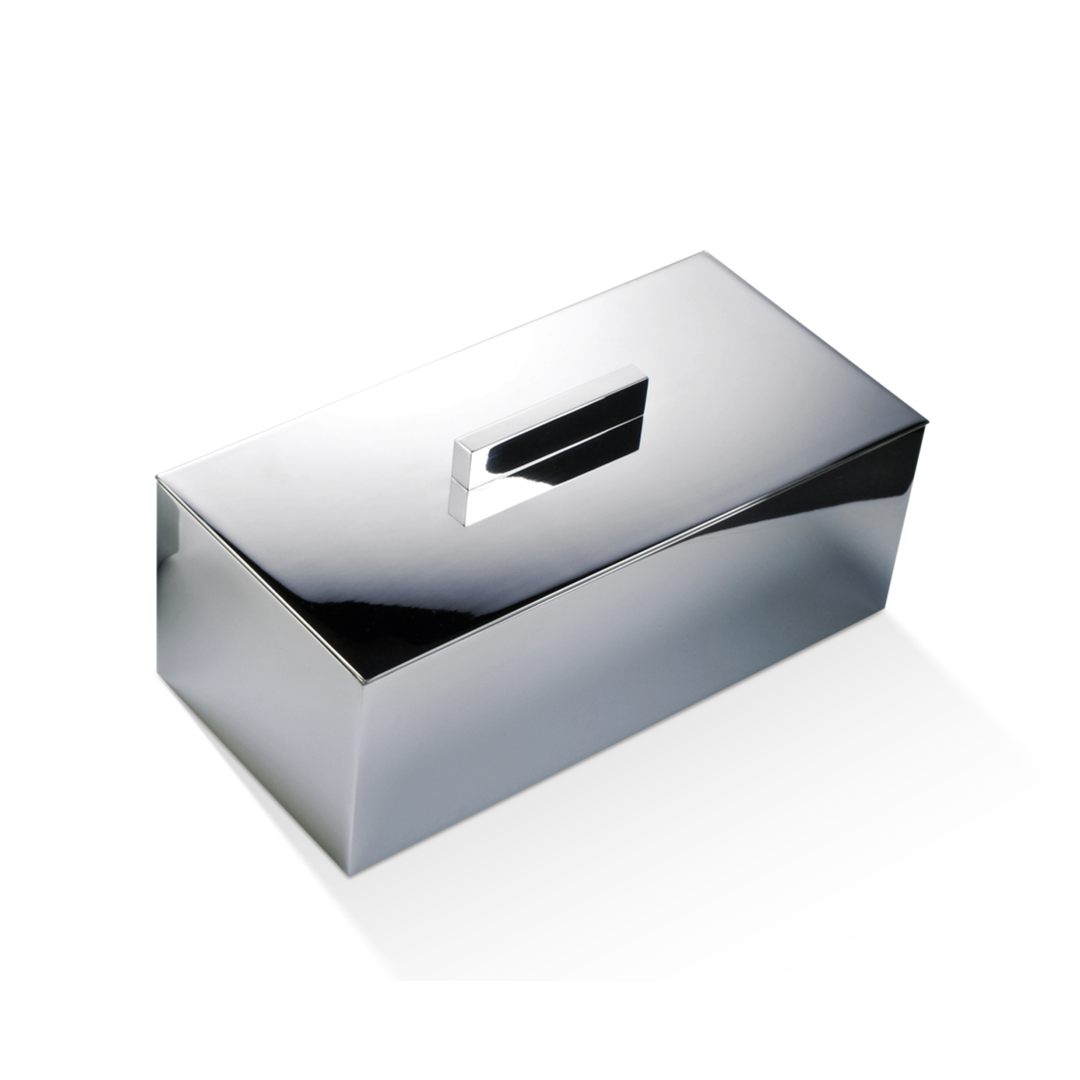chrome multi-purpose box with lid