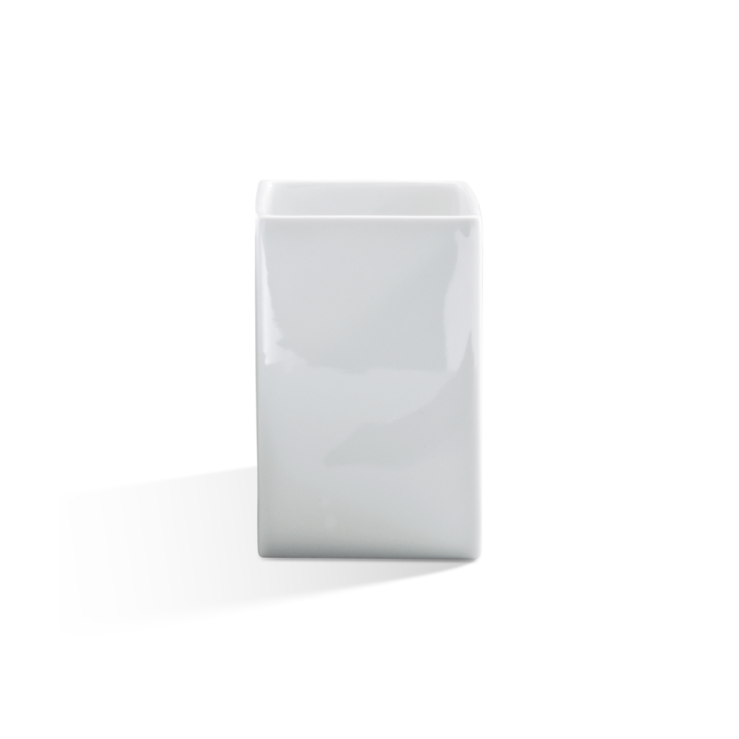 porcelaine white squaric tumbler