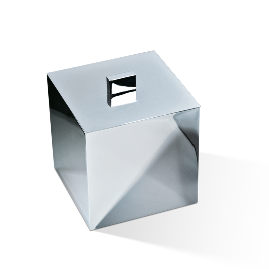 chrome multi-purpose box with lid