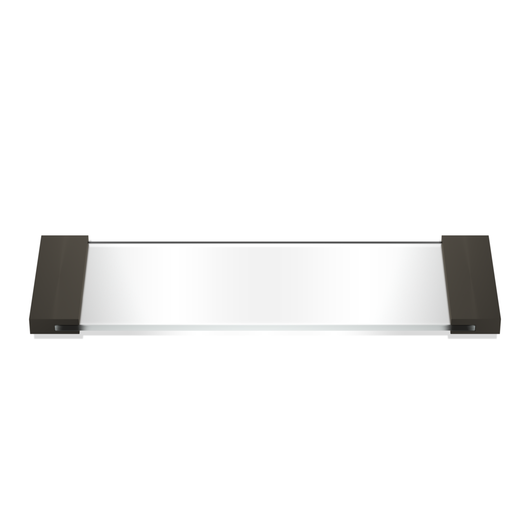 Decor Walther Corner Small Clear Glass Tray by Decor Walther