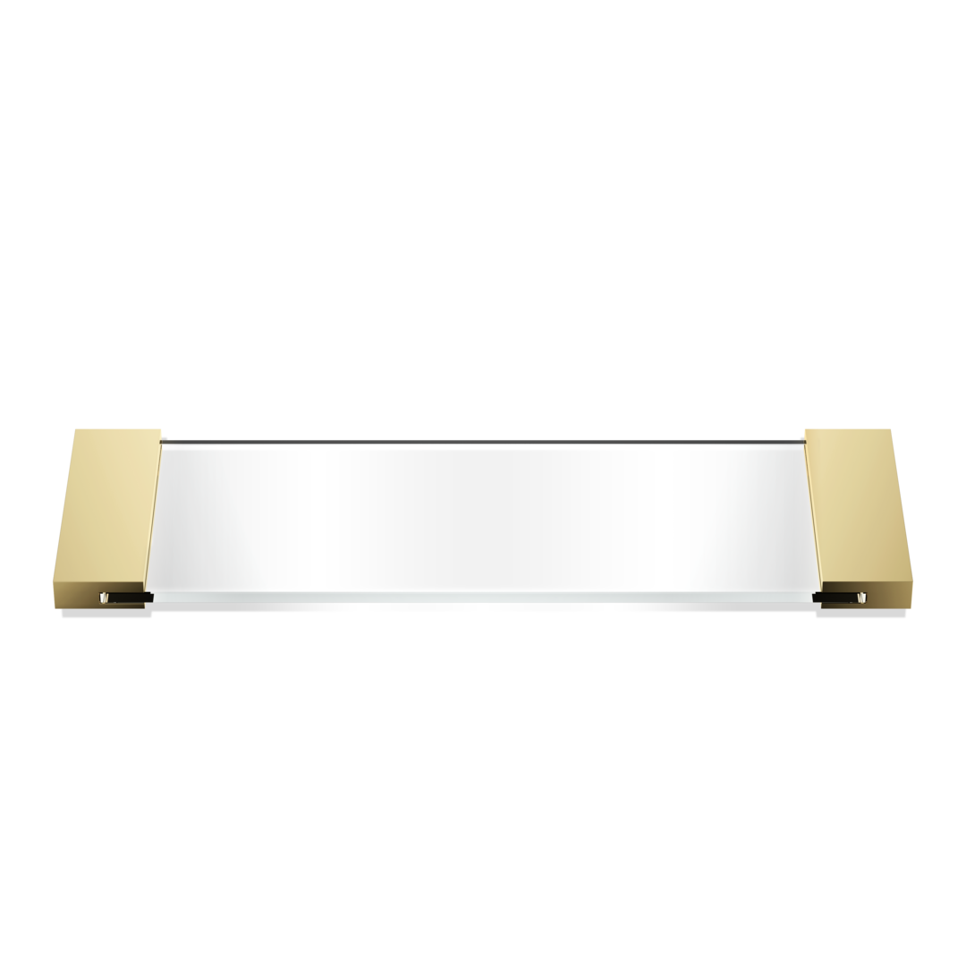 Decor Walther Corner Small Clear Glass Tray by Decor Walther