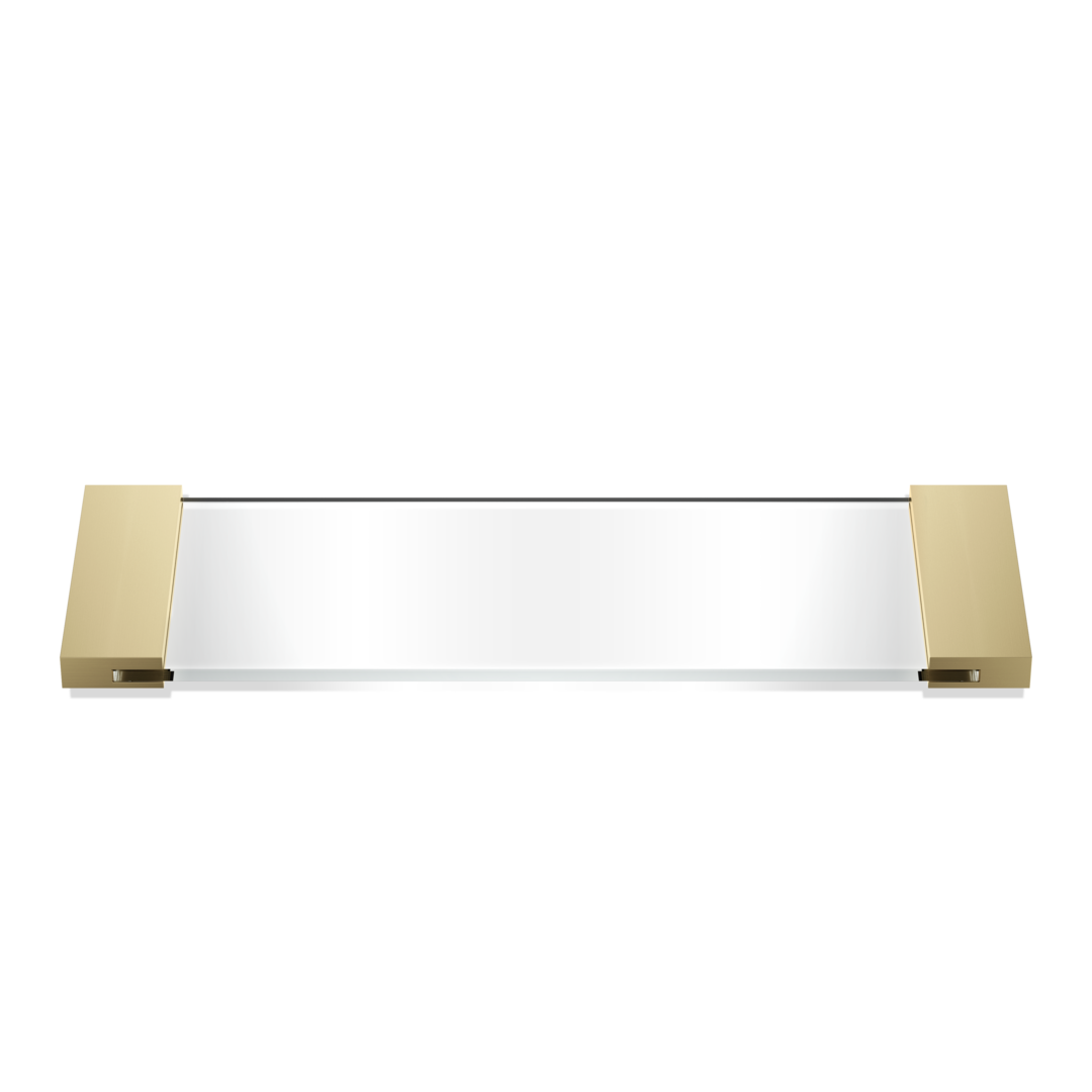 Decor Walther Corner Small Clear Glass Tray by Decor Walther