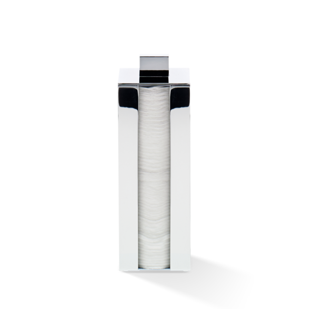 chrome recipient for cotton pad