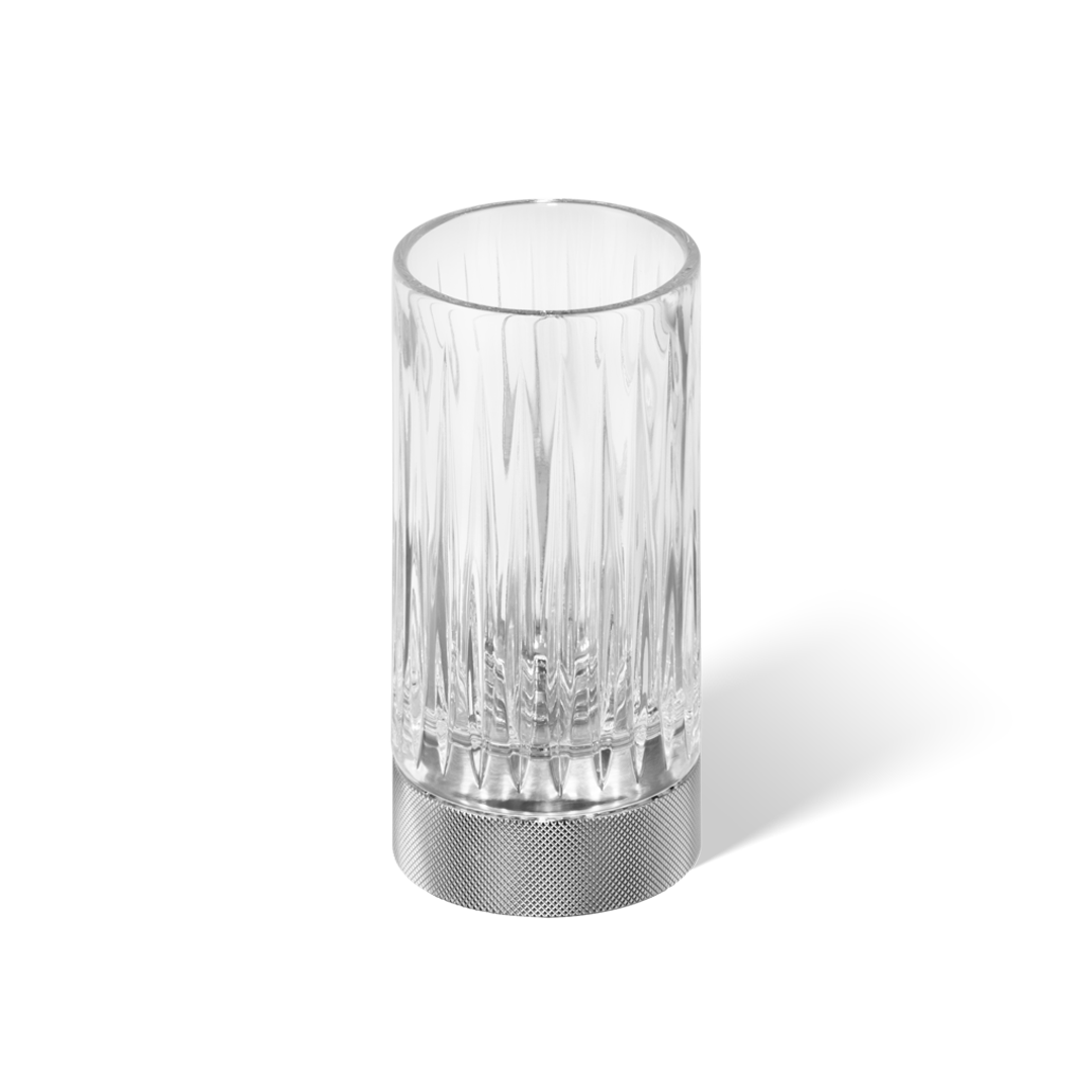chrome tumbler made of kristall