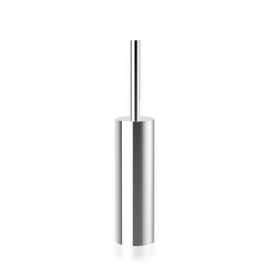 chrome toilet brush set
