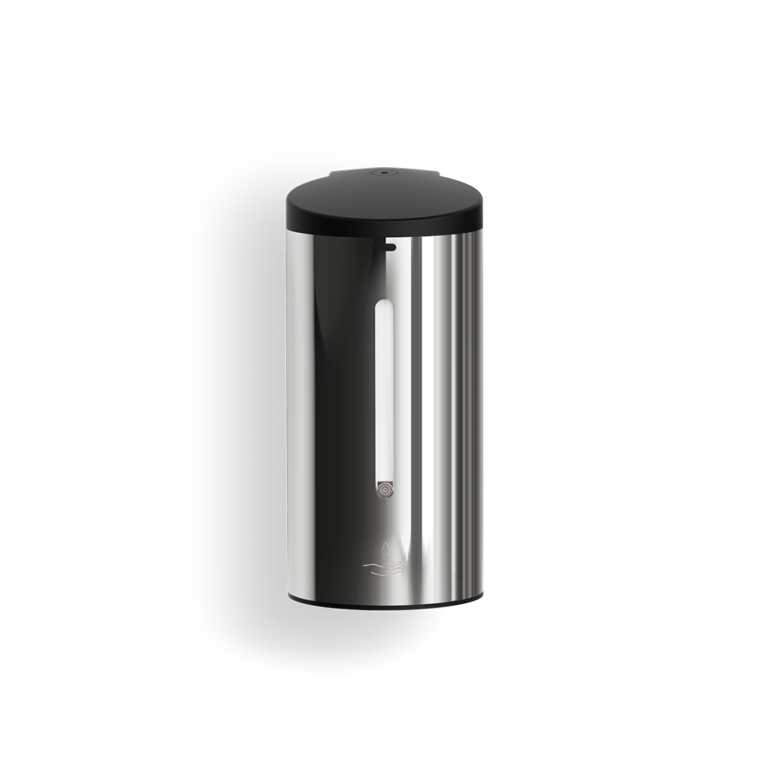 stainless steel polished soap dispenser