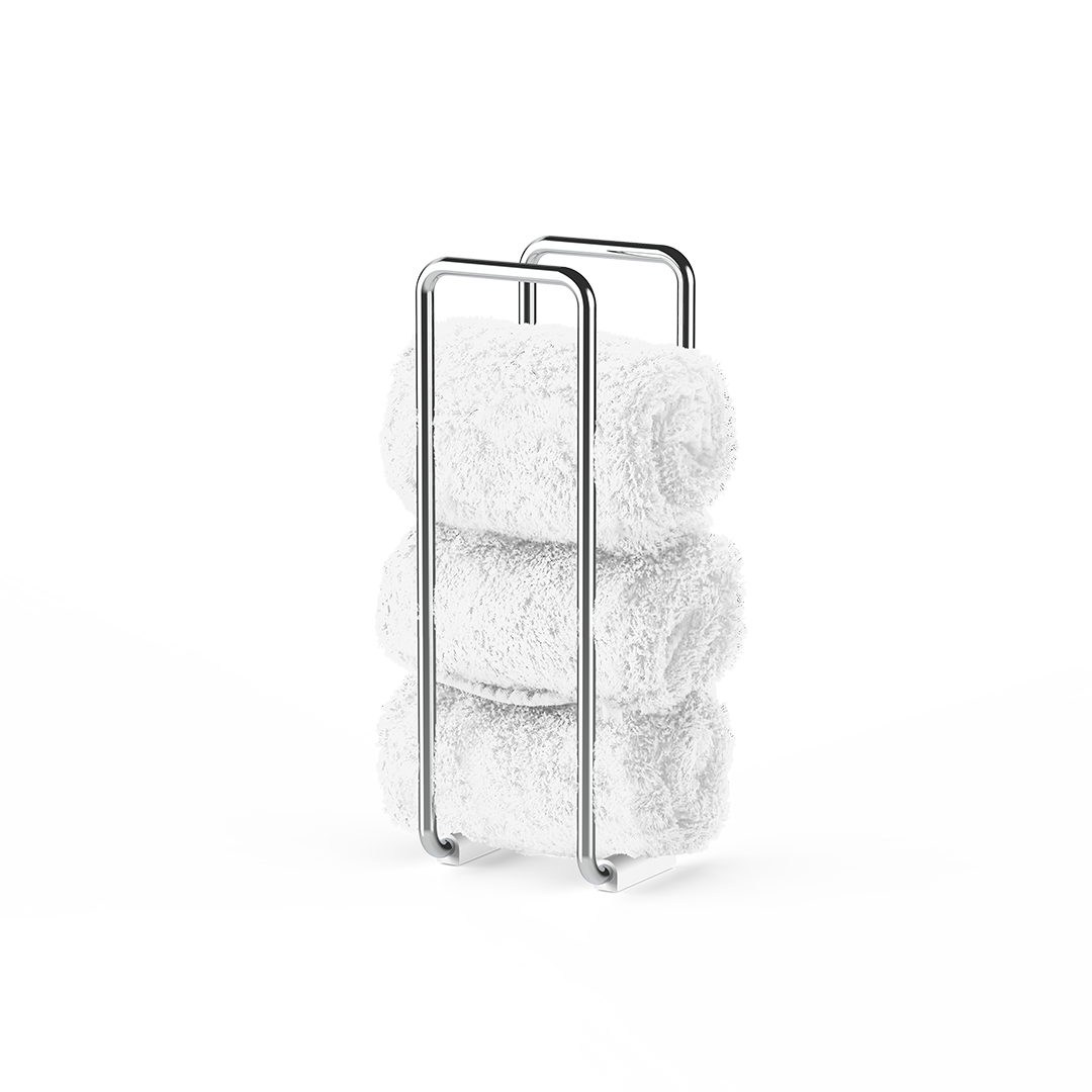 chrome basic holder for guest towels