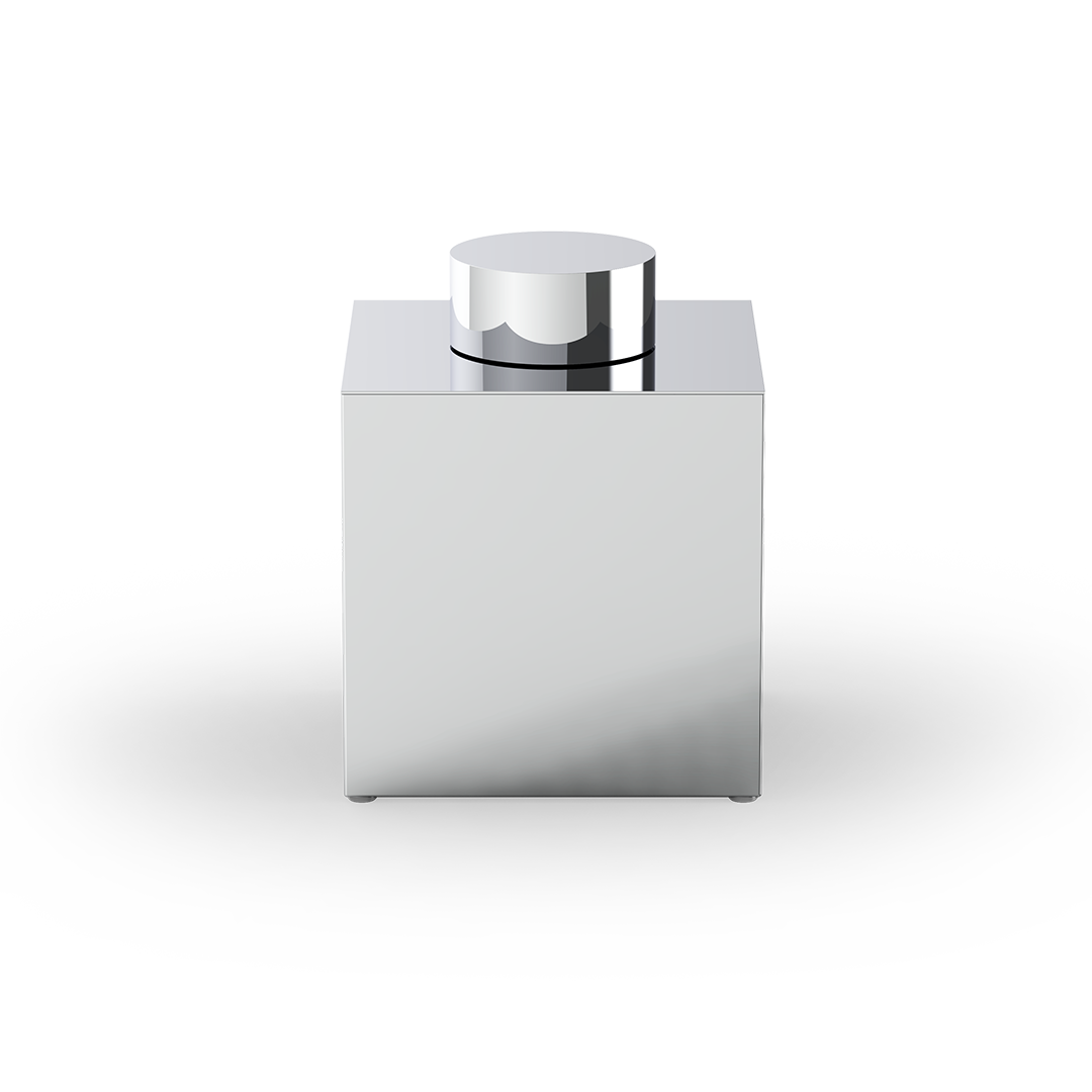 chrome multi-purpose box with lid