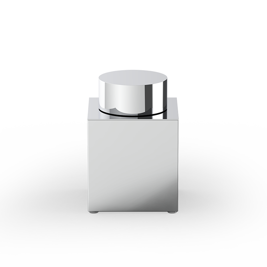 chrome multi-purpose box with lid