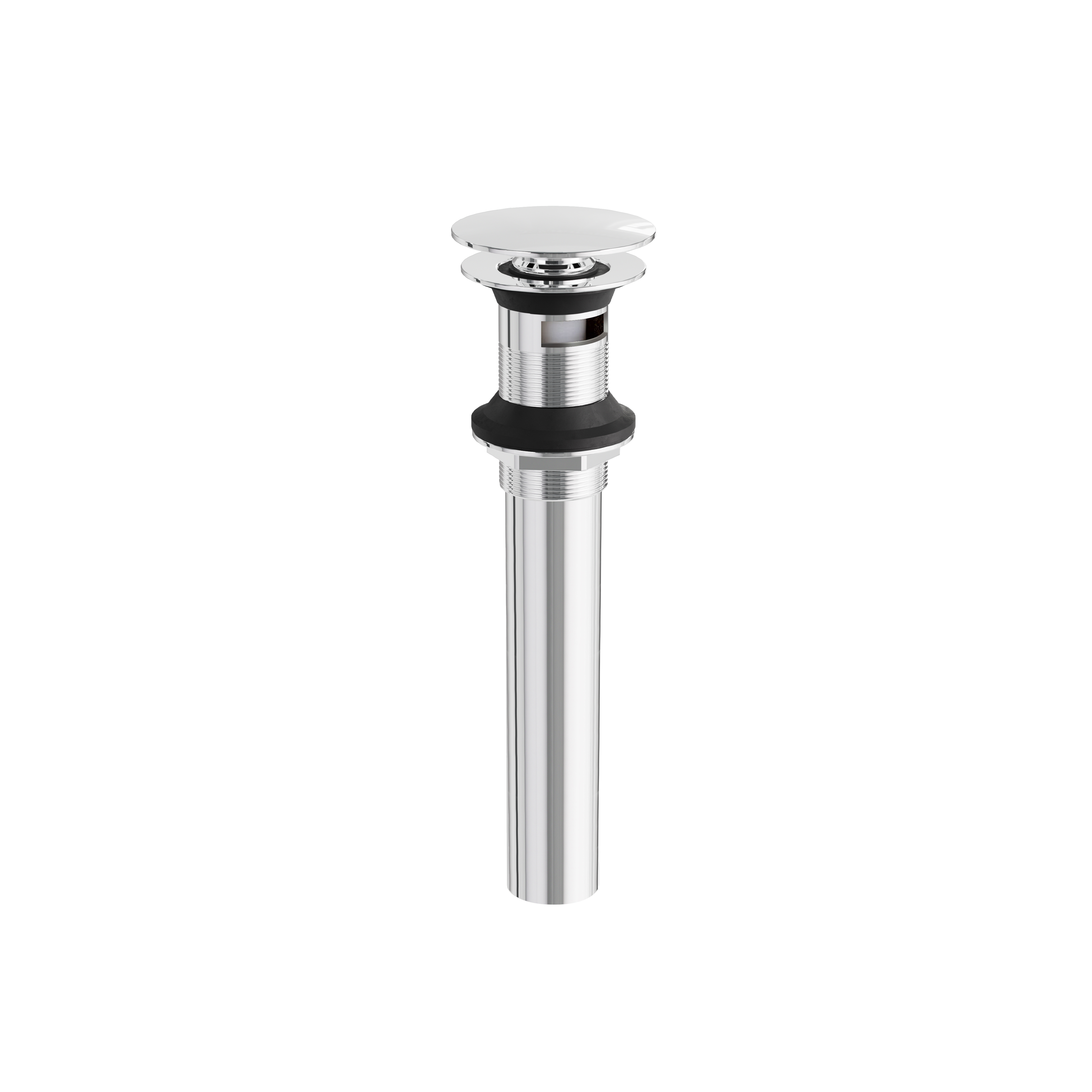 polished chrome drain