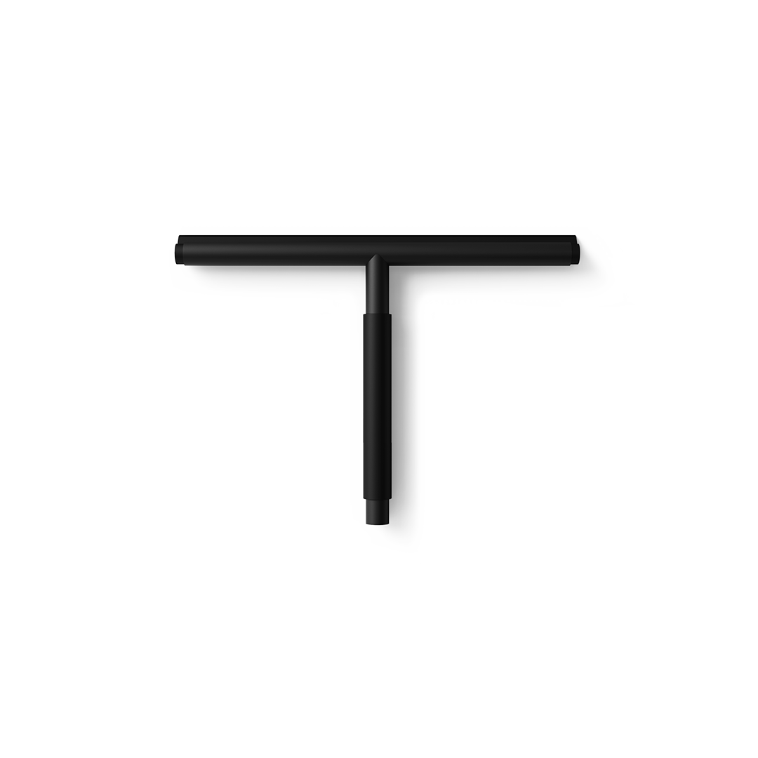 black matte basic shower wiper