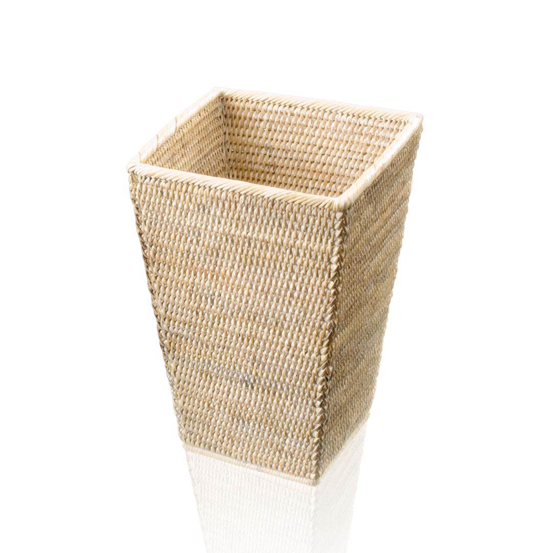 rattan light paper bin conic