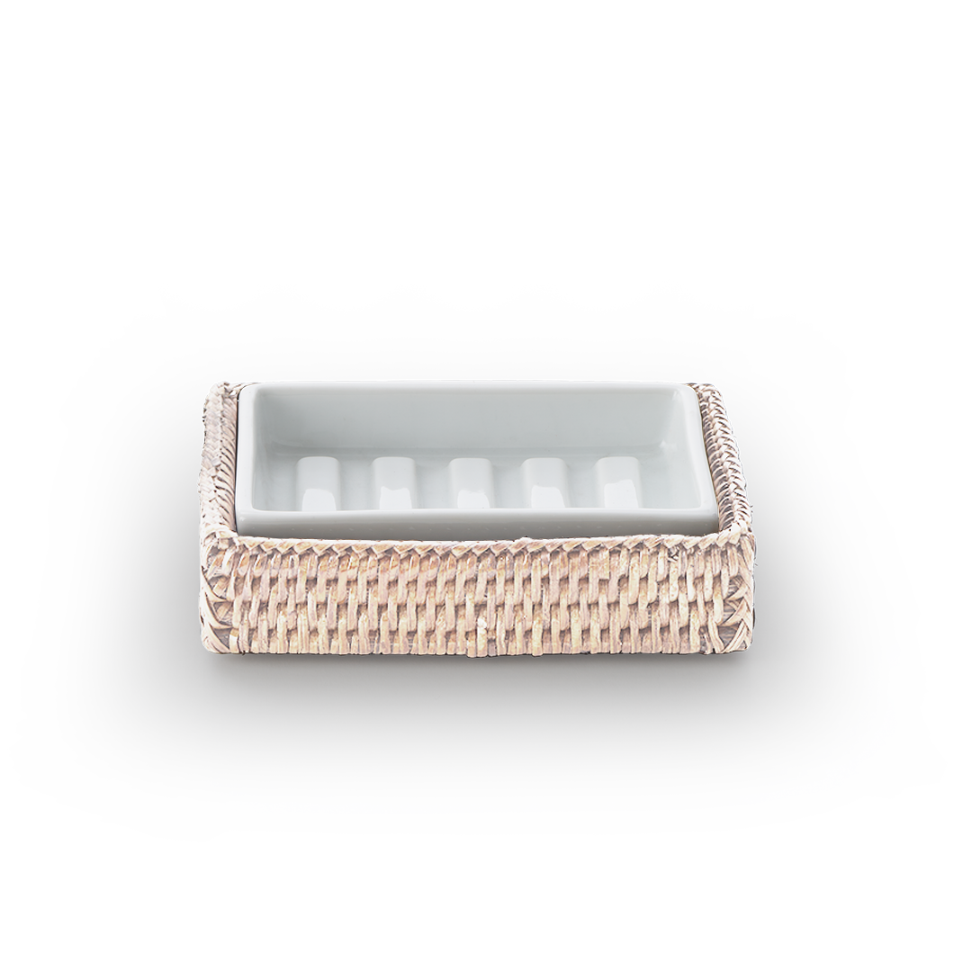 rattan light soap dish