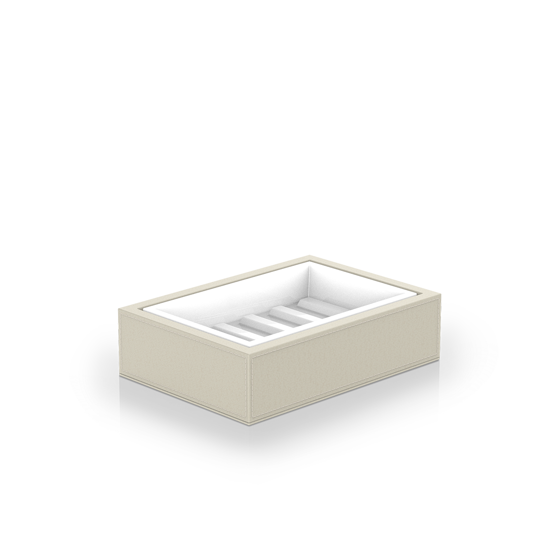sand beige soap dish