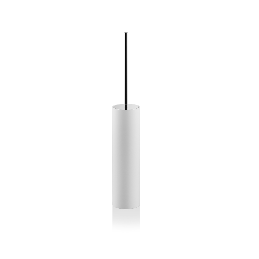 white/chrome toilet brush