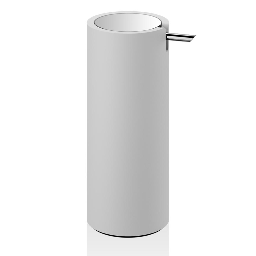 white/chrome soap dispenser