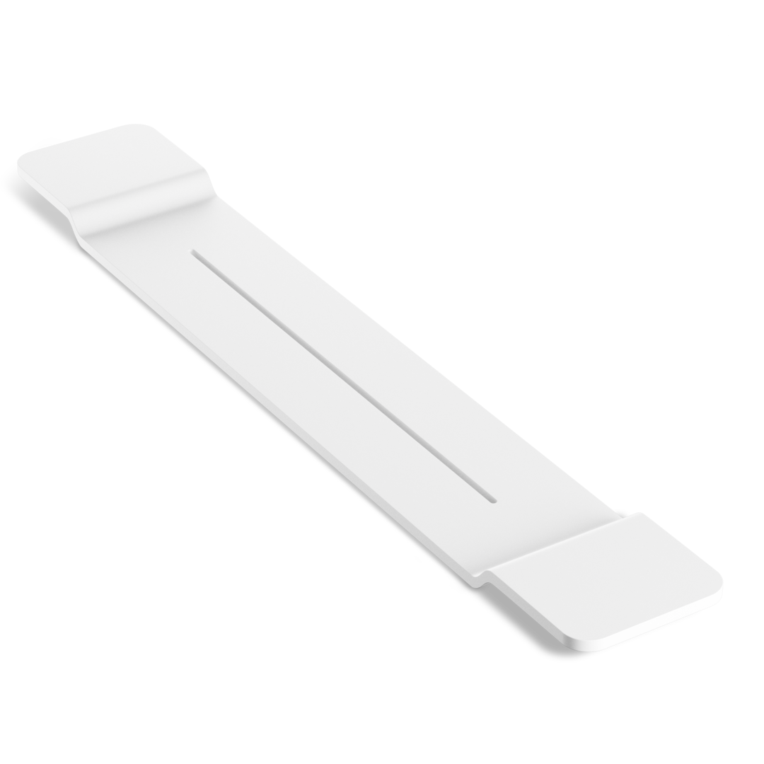 white matte bath shelf