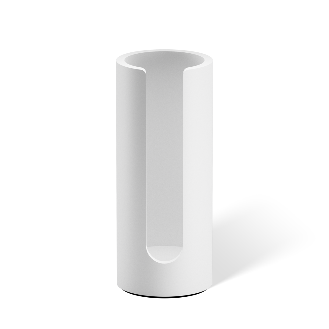 white matte recipient for cotton pad