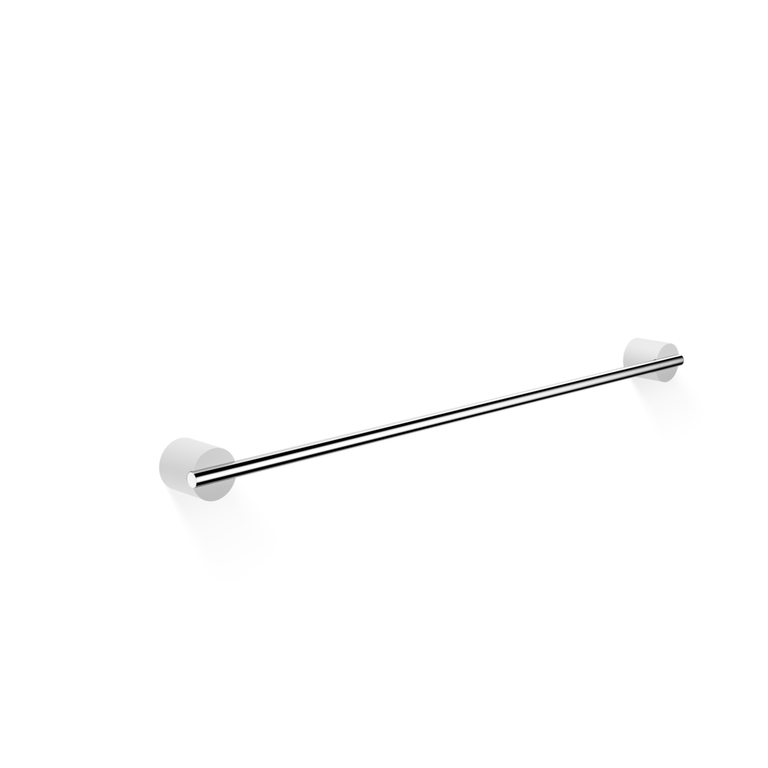 white/chrome towel rail