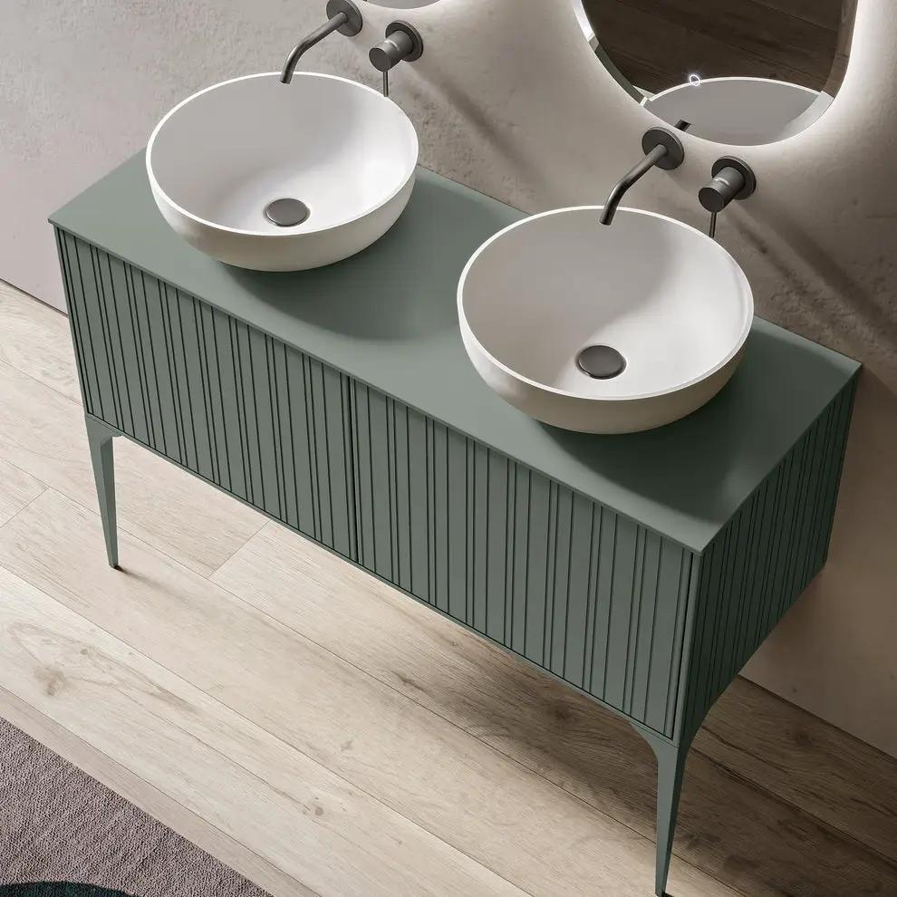 white matte bathroom sink