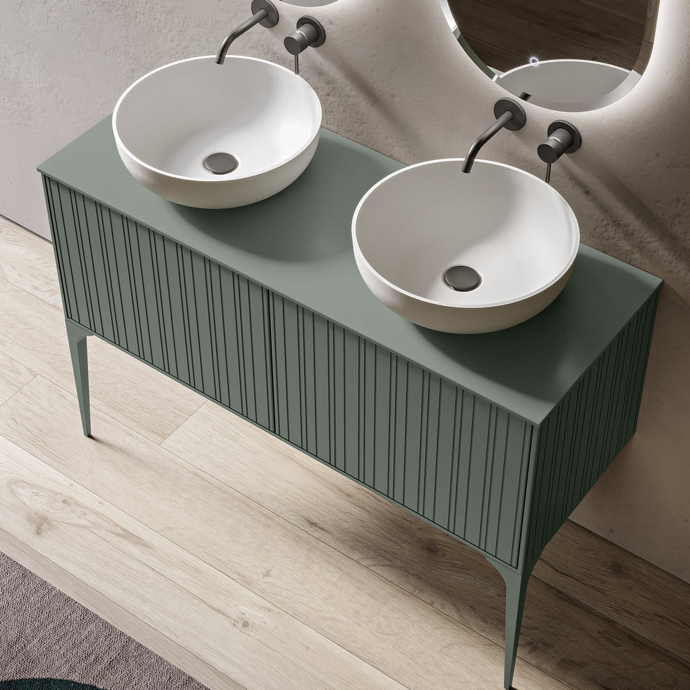 white matte bathroom sink