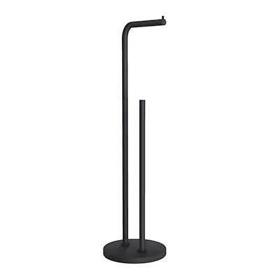 black toilet roll holder