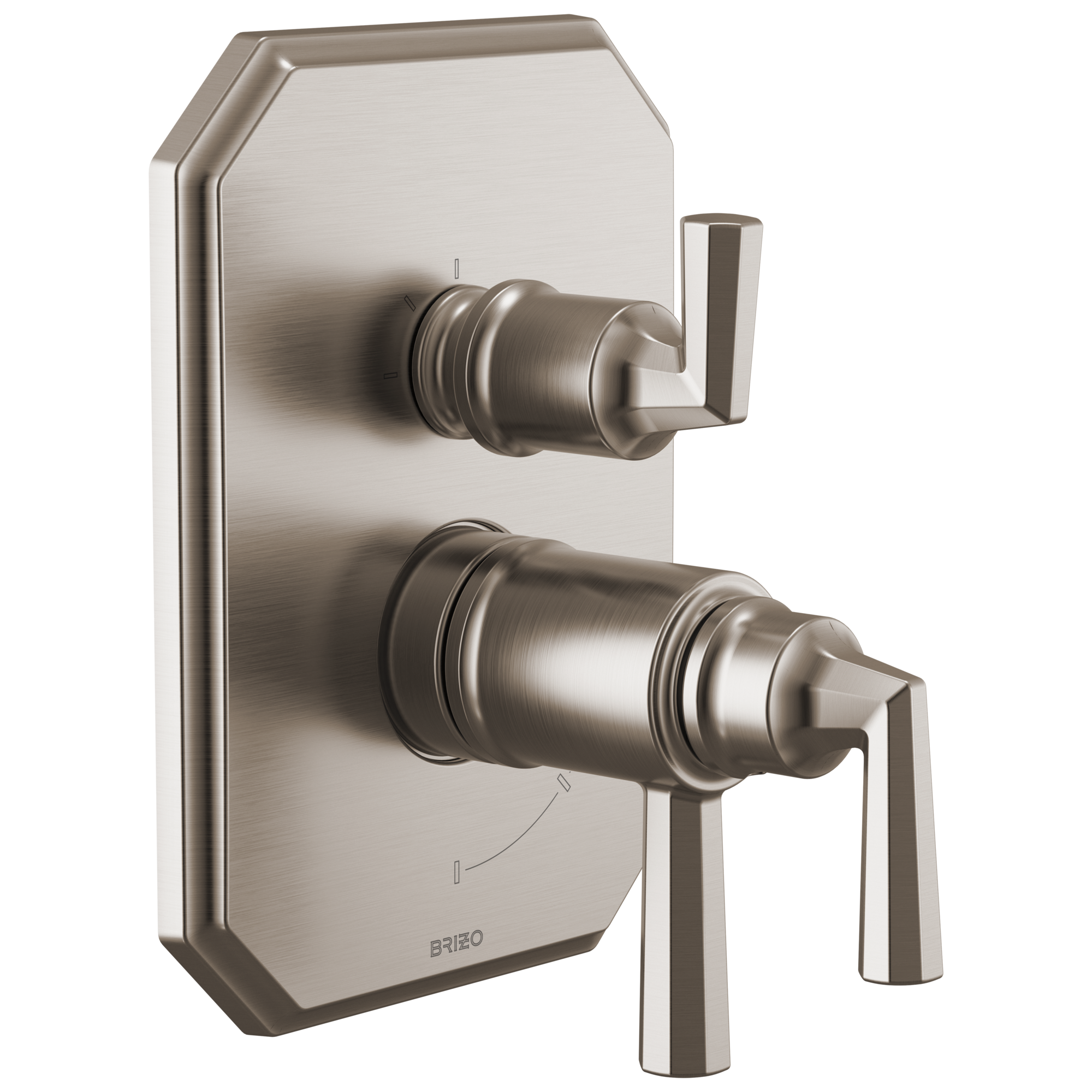 Brizo Beauclere TempAssure Thermostatic Valve with Integrated 3-Function Diverter Trim by Brizo
