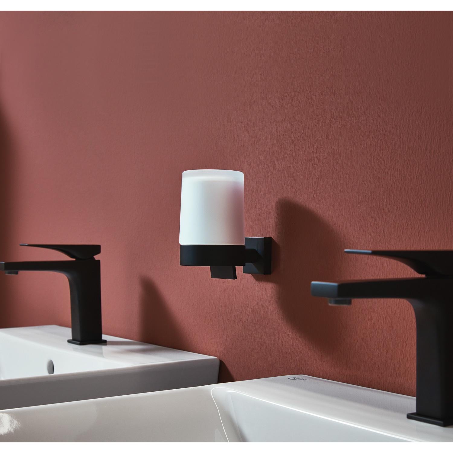 matte black soap dispenser