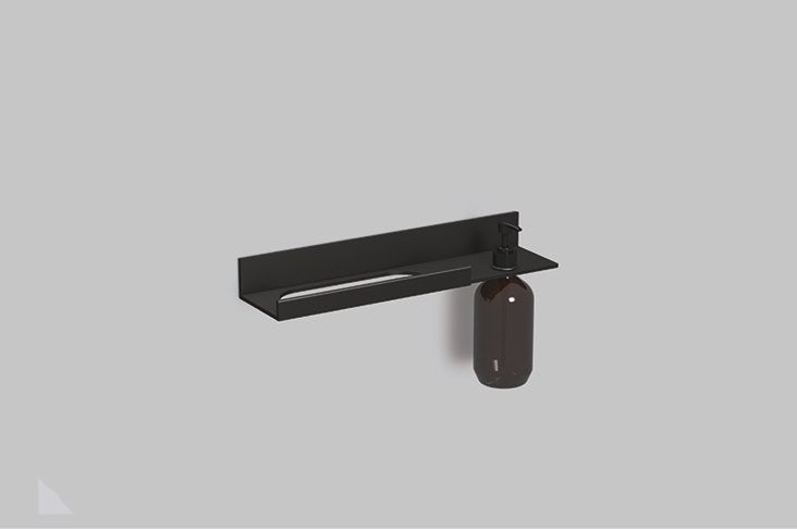 matt black shelf