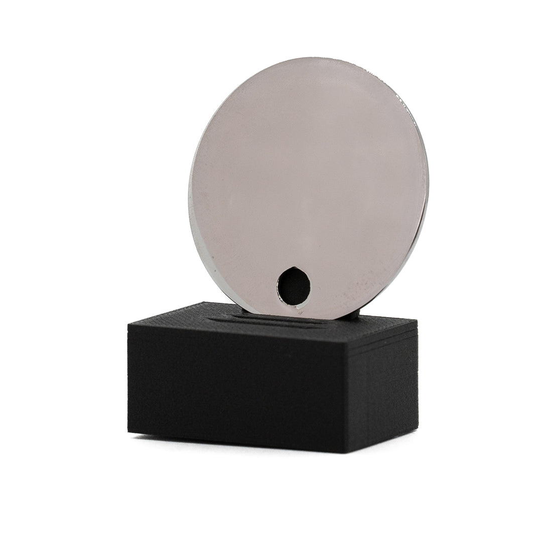 polished chrome sample chip