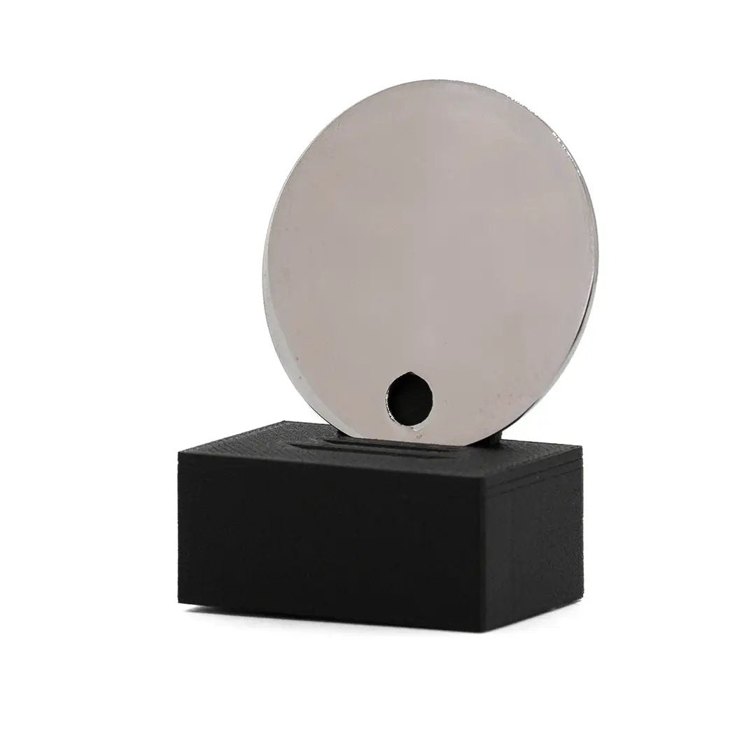 polished chrome sample chip