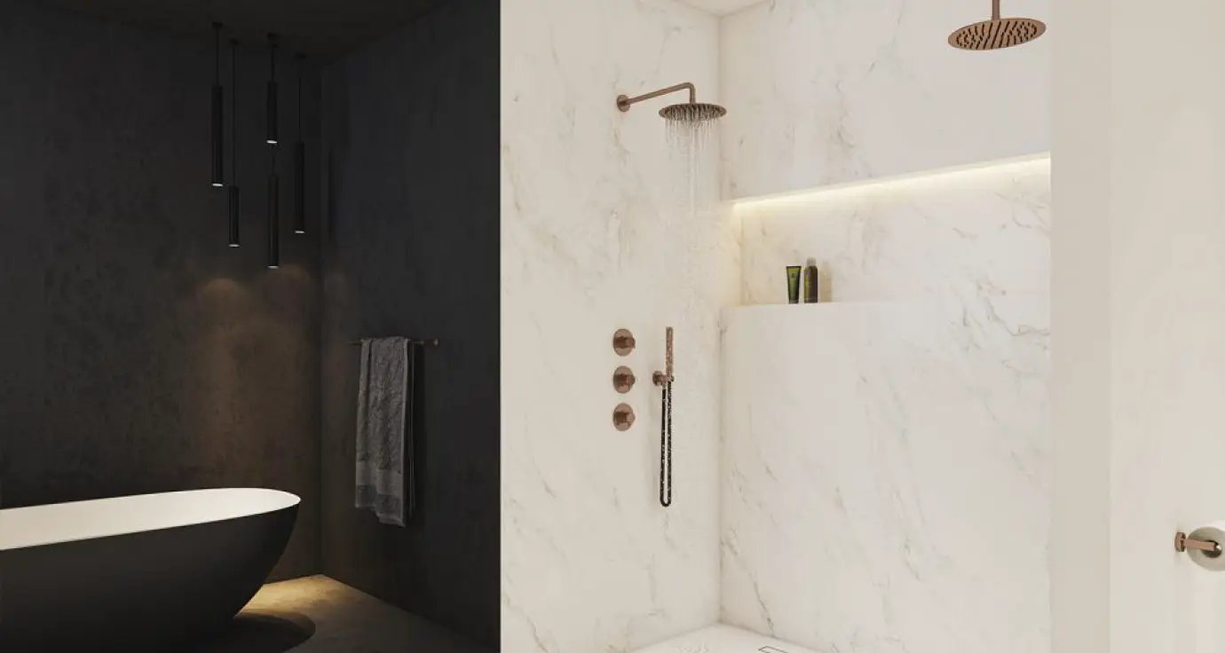 brushed shower