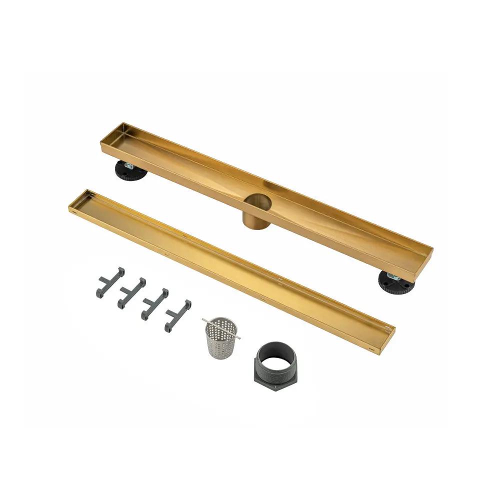 Flusso 24" Tile Insert Linear Drain with 2" Outlet by Flusso