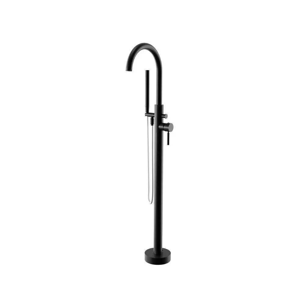 Flusso Serie 100 Freestanding Floor Mount Bathtub / Tub Filler with Hand Shower by Flusso
