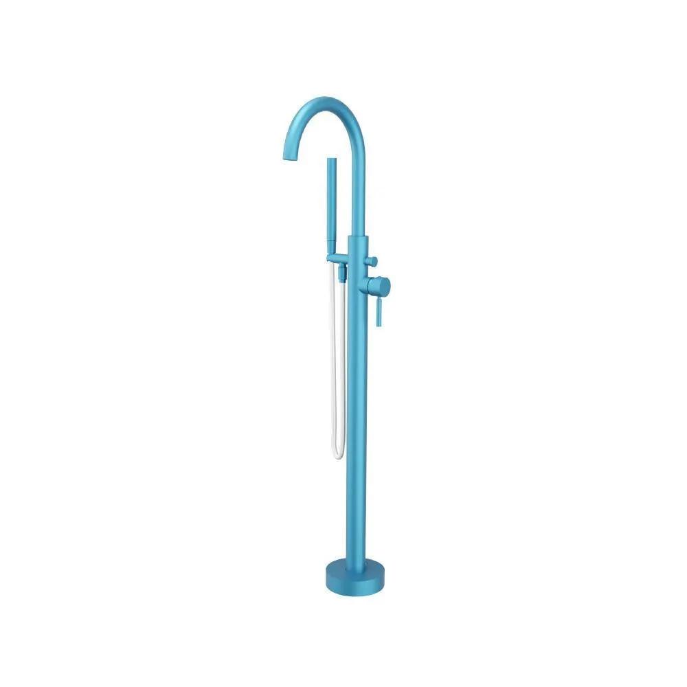 Flusso Serie 100 Freestanding Floor Mount Bathtub / Tub Filler with Hand Shower by Flusso