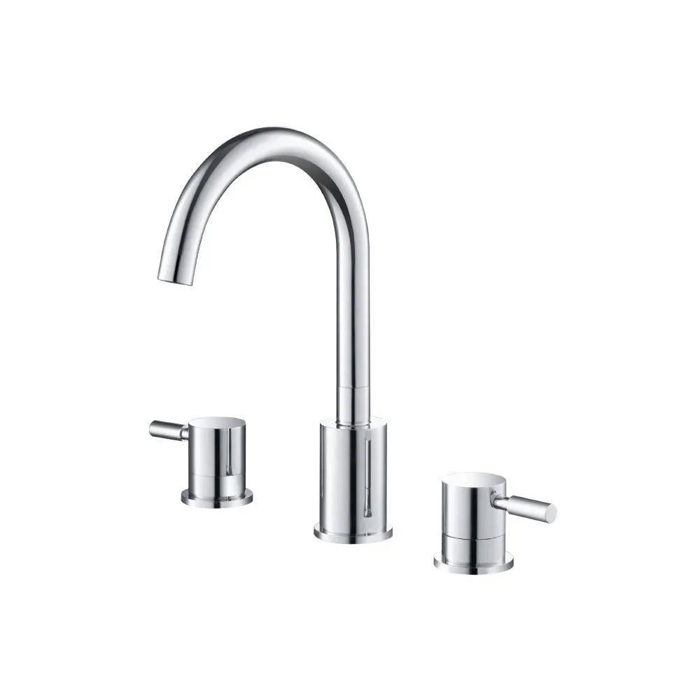 chrome bathroom faucet