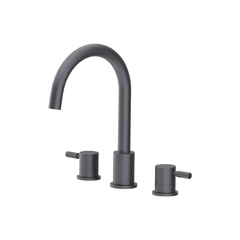 Flusso Serie 100 3 Hole Deck Mount Roman Tub Faucet by Flusso