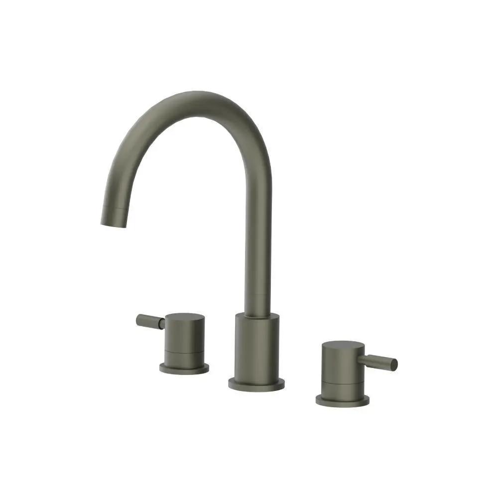 Flusso Serie 100 3 Hole Deck Mount Roman Tub Faucet by Flusso