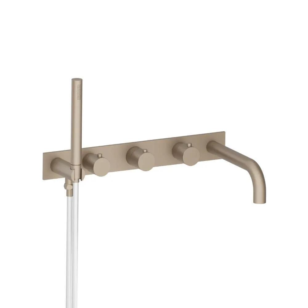 Flusso Serie 100 Wall Mount Tub Filler with Hand Shower by Flusso
