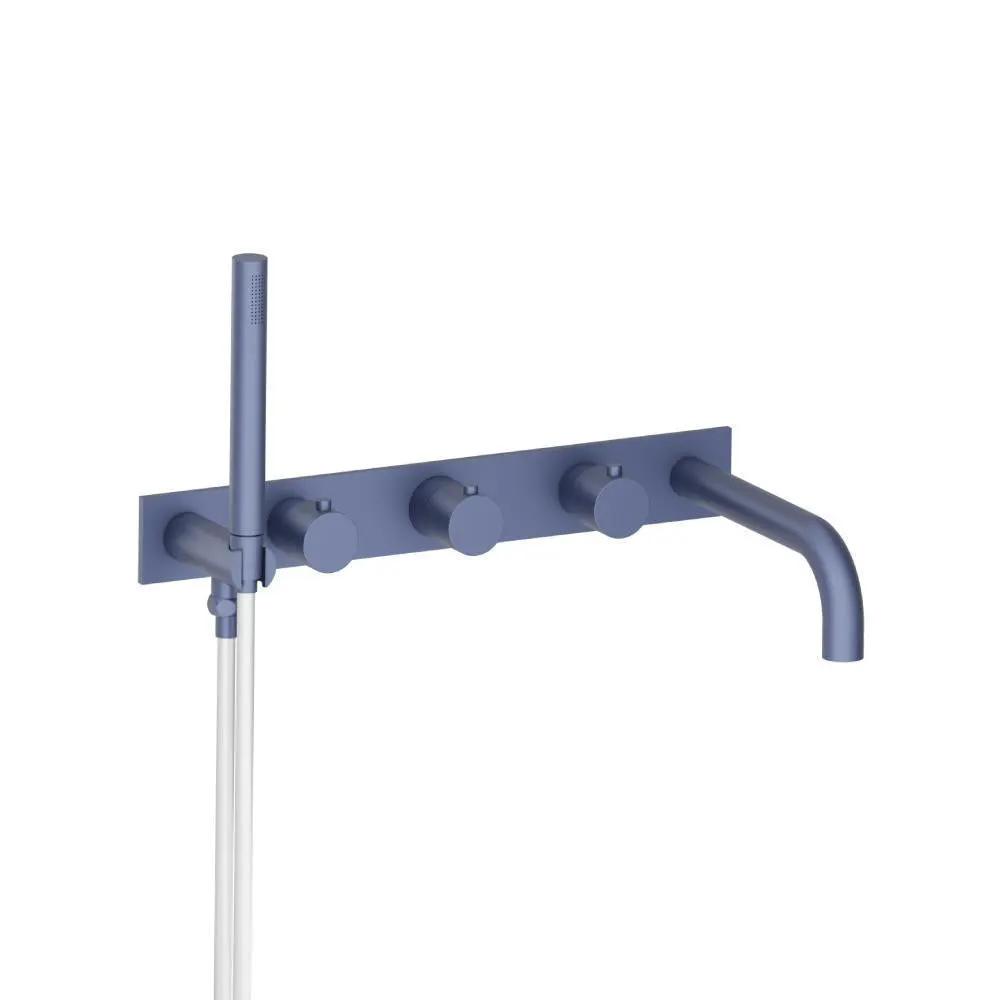 Flusso Serie 100 Wall Mount Tub Filler with Hand Shower by Flusso