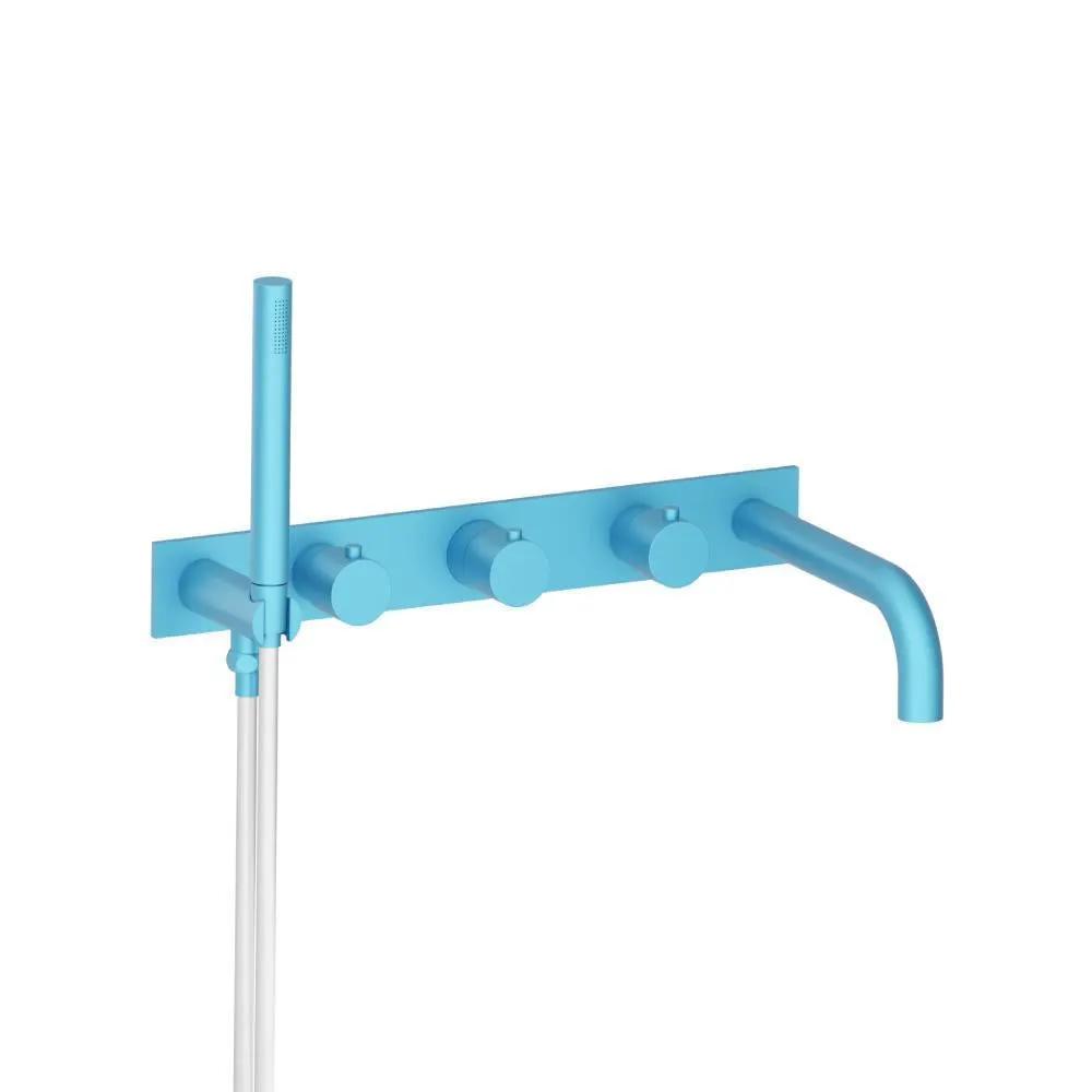 Flusso Serie 100 Wall Mount Tub Filler with Hand Shower by Flusso