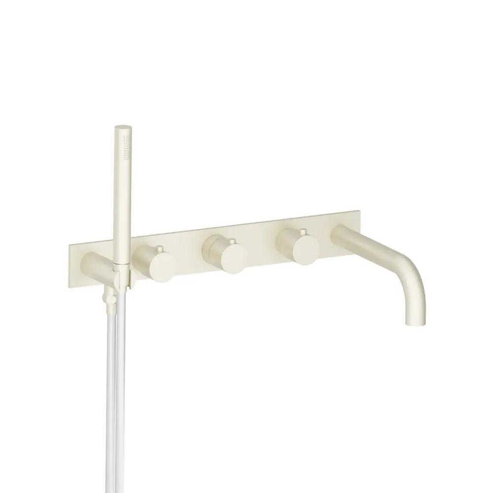 Flusso Serie 100 Trim for Wall Mount Tub Filler with Hand Shower by Flusso