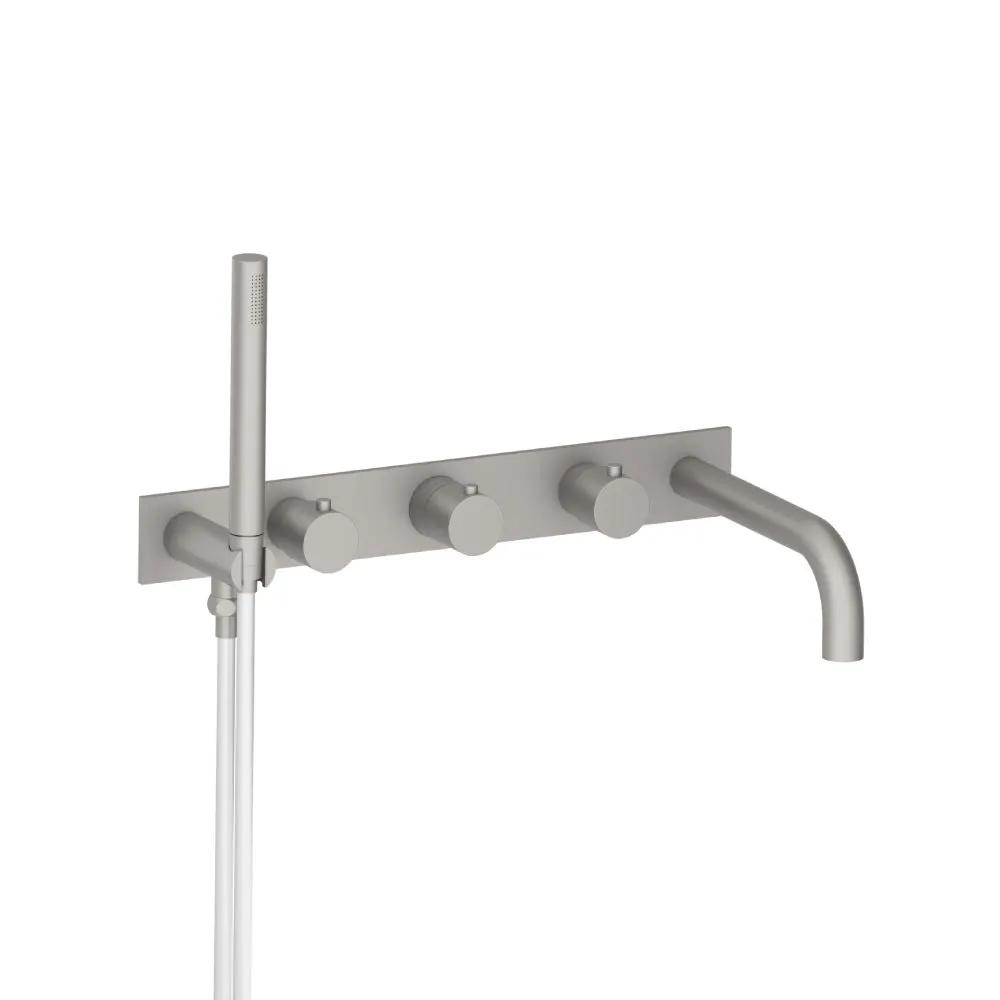 Flusso Serie 100 Trim for Wall Mount Tub Filler with Hand Shower by Flusso