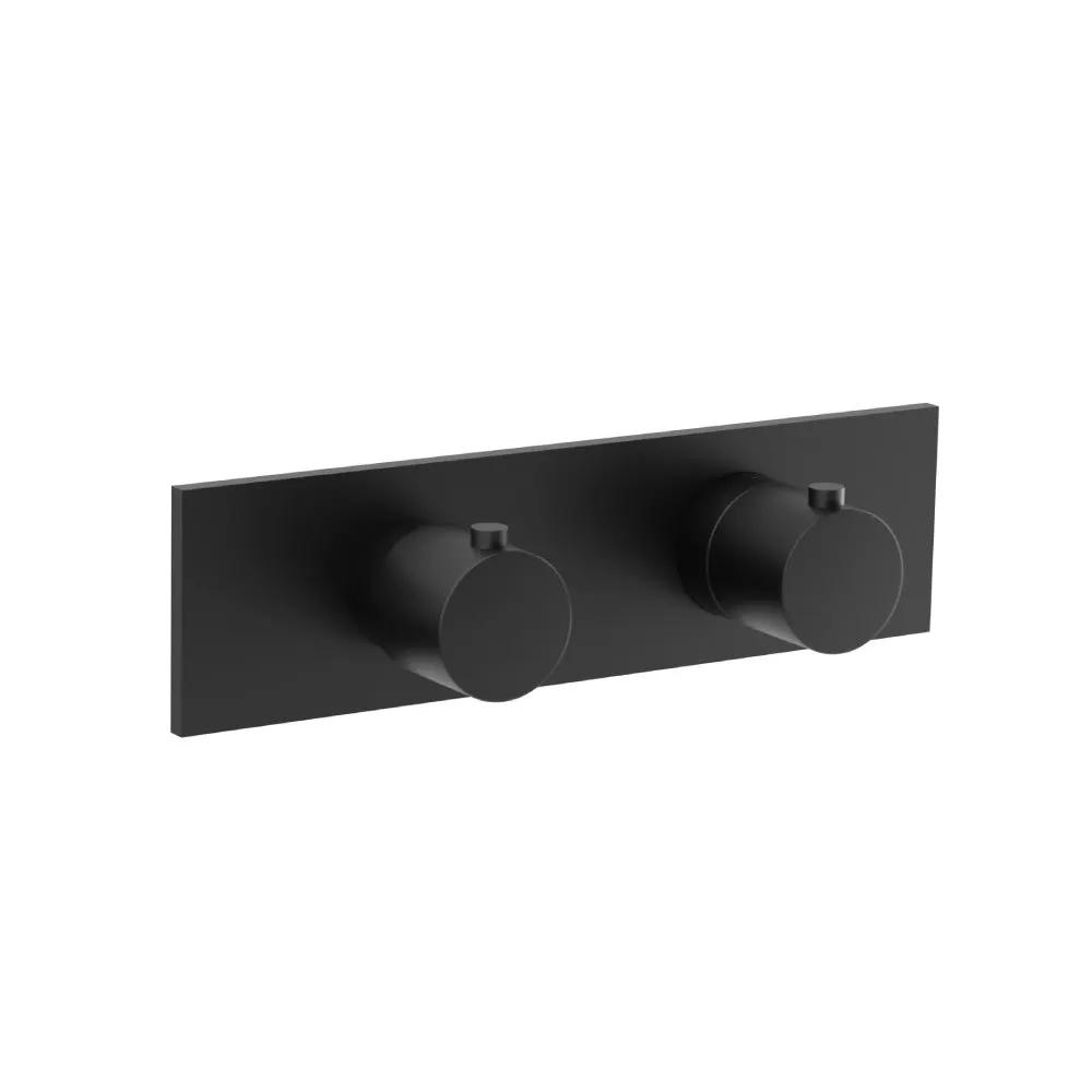 Flusso Serie 100 3/4" Horizontal Thermostatic Shower Valve and Trim - 3 Output by Flusso