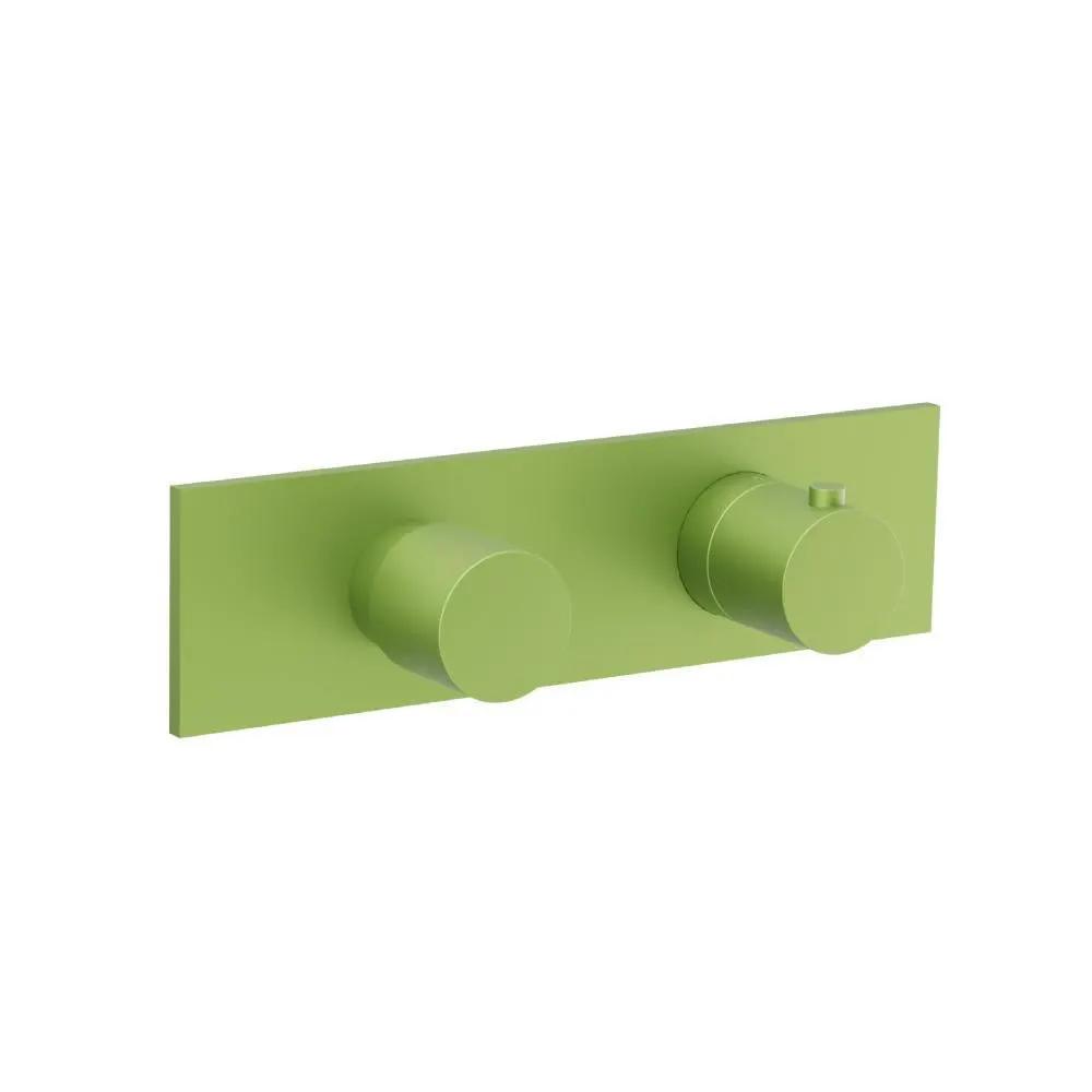Flusso Serie 100 3/4" Horizontal Thermostatic Shower Valve and Trim - 3 Output by Flusso