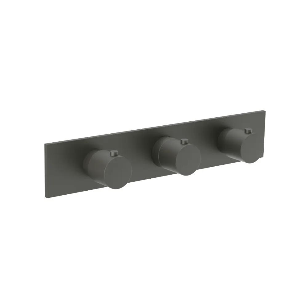 Flusso Serie 100 Trim for Horizontal Thermostatic Valve with 2 Volume Controls by Flusso