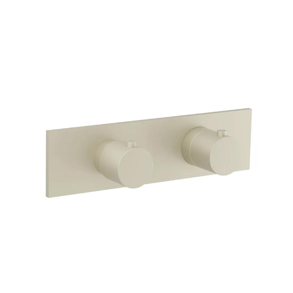 Flusso Serie 100 3/4" Horizontal Thermostatic Shower Valve and Trim - 2 Output by Flusso