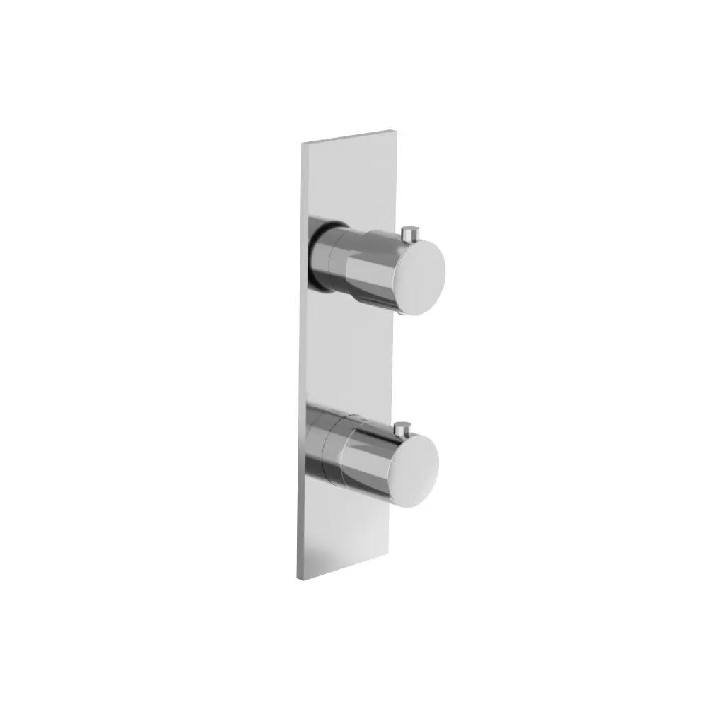chrome shower valve